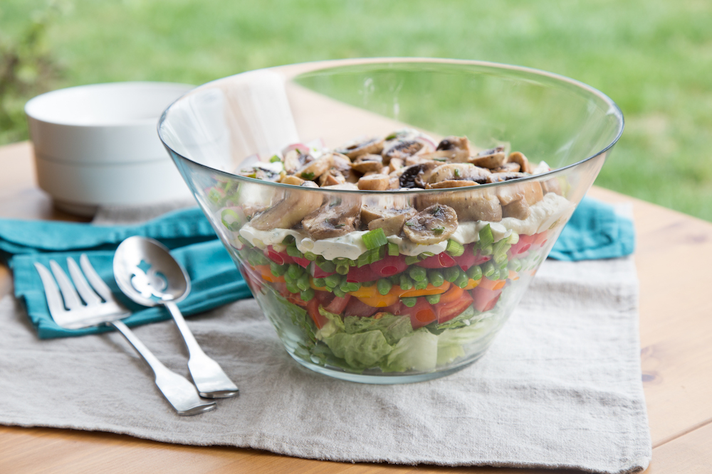 Marinated Mushroom 7-Layer Salad