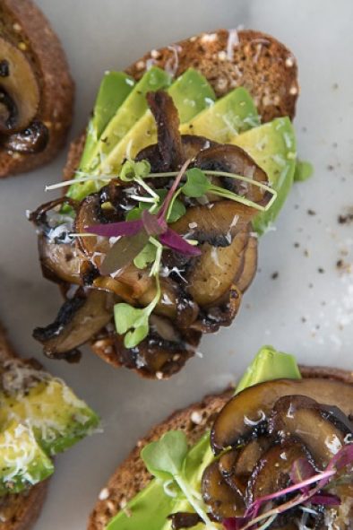 Mushroom Avocado Toast