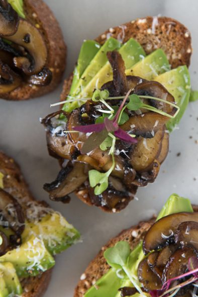 Mushroom Avocado Toast