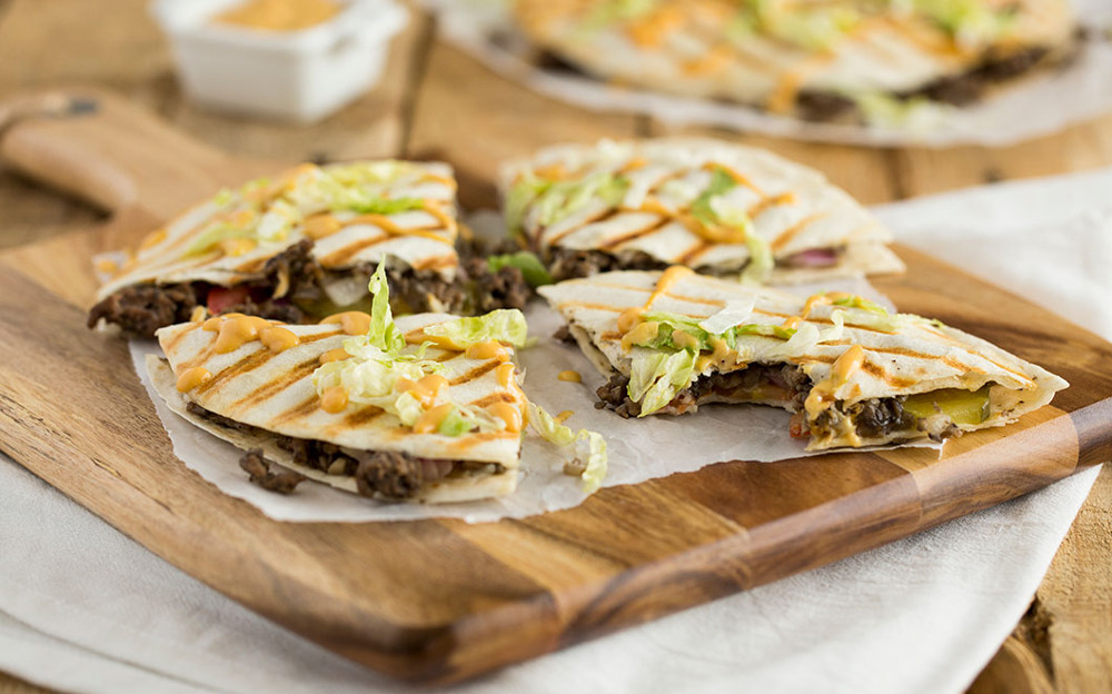 Cheeseburger Quesadillas