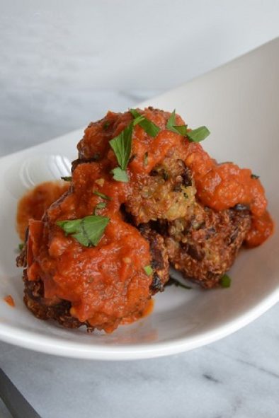 Eggplant and Shiitake "Meatballs"