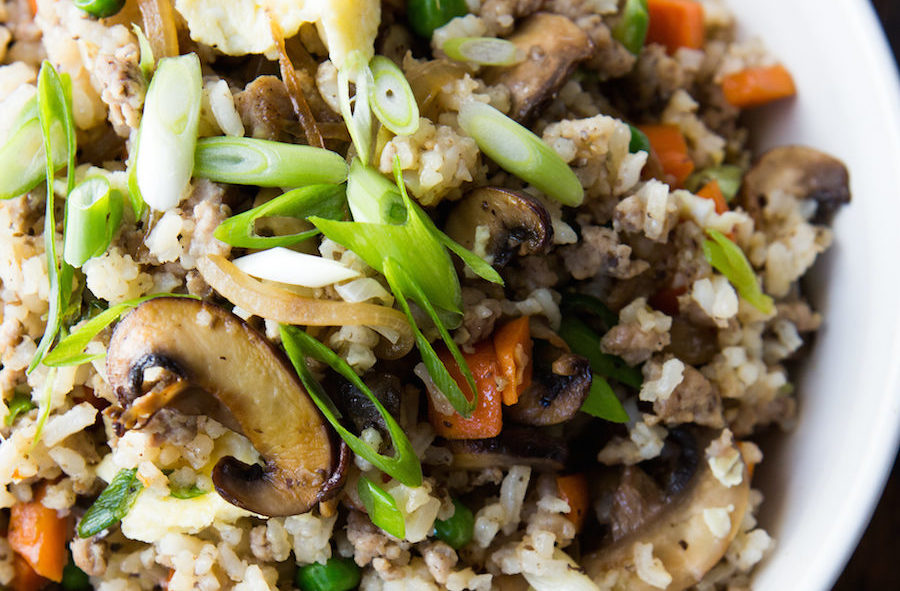 Pork Mushroom Fried Rice