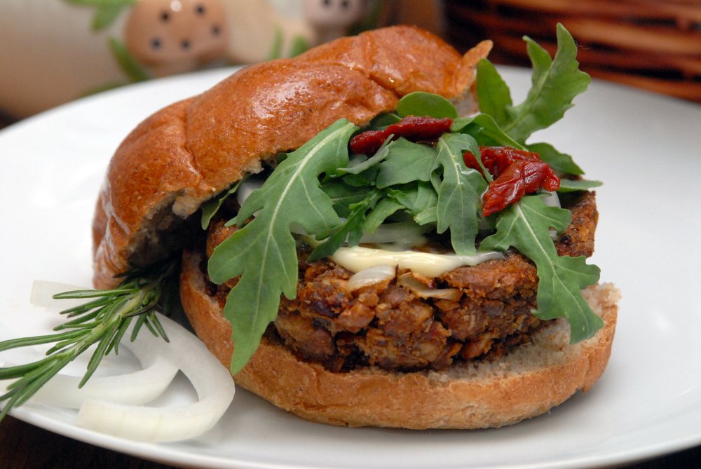 Italian Style Shiitake Pecan Burger