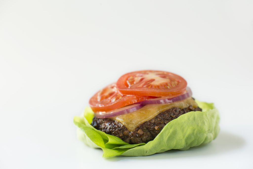 Mushroom Lettuce Wrapped Blended Burger