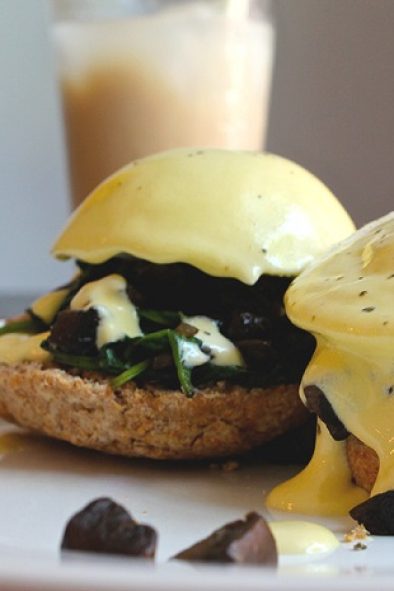 Truffle Mushroom Eggs Benedict