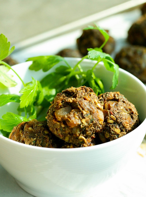 Lentil Mushroom Meatballs