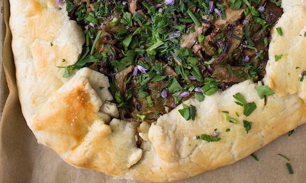 Spring Mushroom Galette