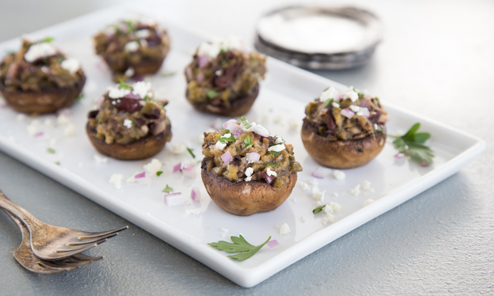 Olive-Feta-Stuffed-Mushrooms