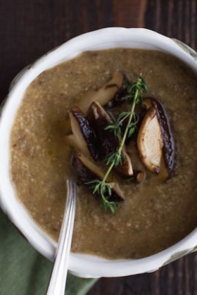 Roasted Mushroom Parsnip Soup