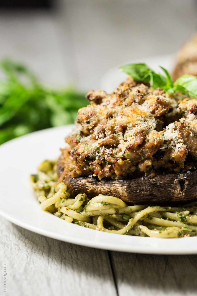 Sausage Stuffed Portobello Mushrooms