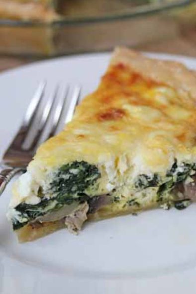 Spinach-Mushroom Quiche