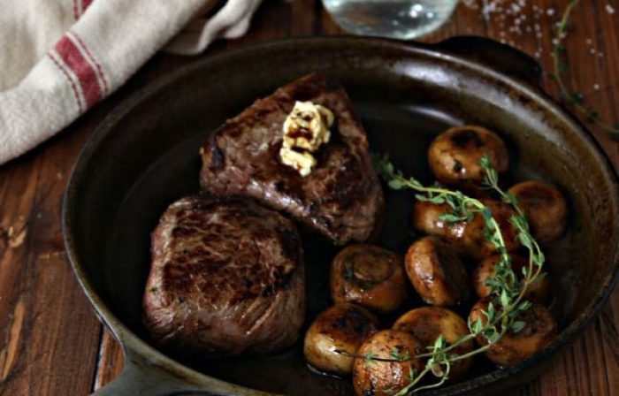 Steak and Mushrooms