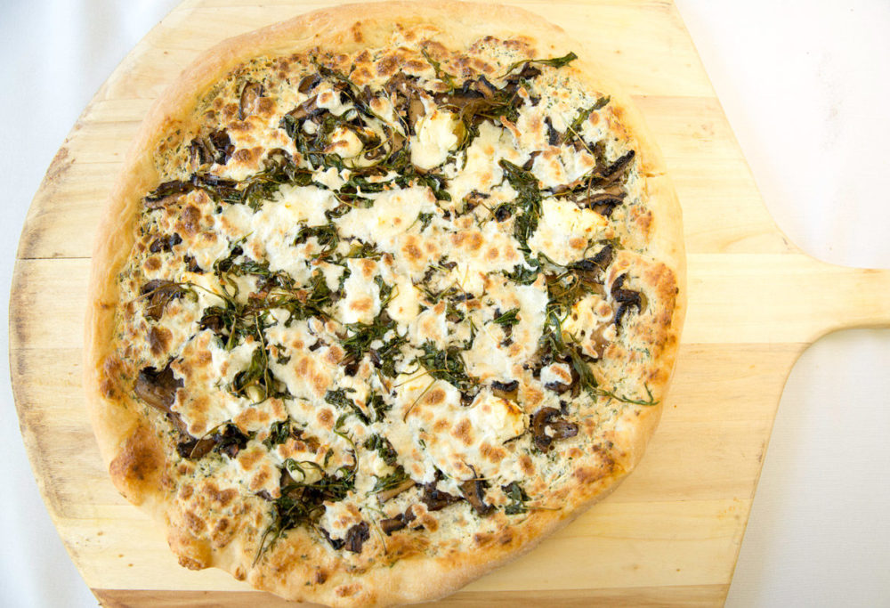 Triple Mushroom Truffle Goat Cheese Pizza